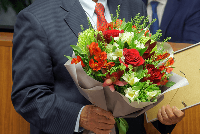 退職祝いの花束