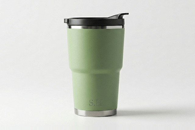 イニシャル入り、タンブラー