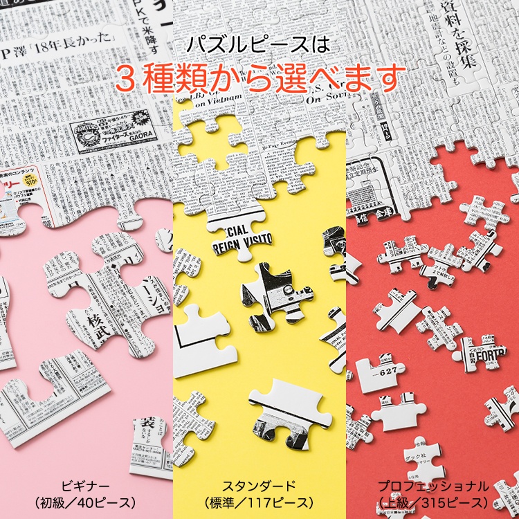 【結婚13周年】記念日パズル 結婚記念日の新聞 パズル オリジナルフレーム付き7